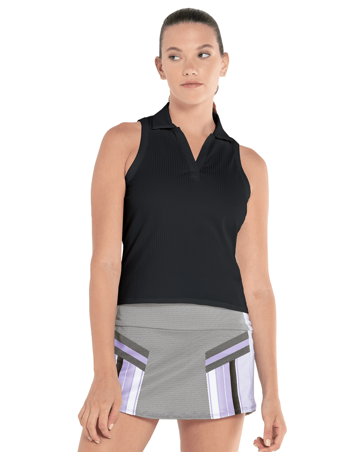 SLEEVELESS RIB POLO | K-Swiss