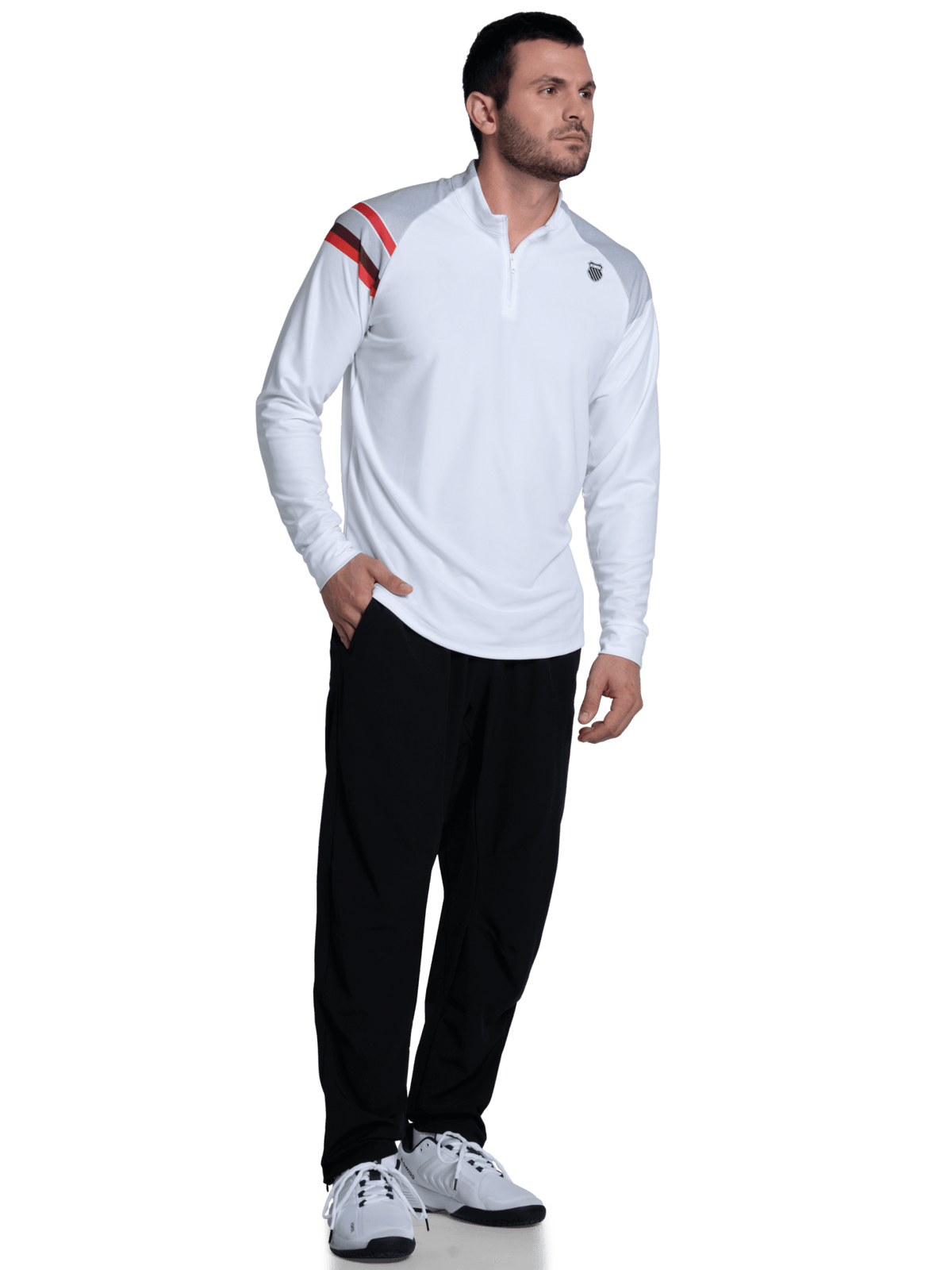 SIDELINE 1/4 ZIP L/S | K-Swiss