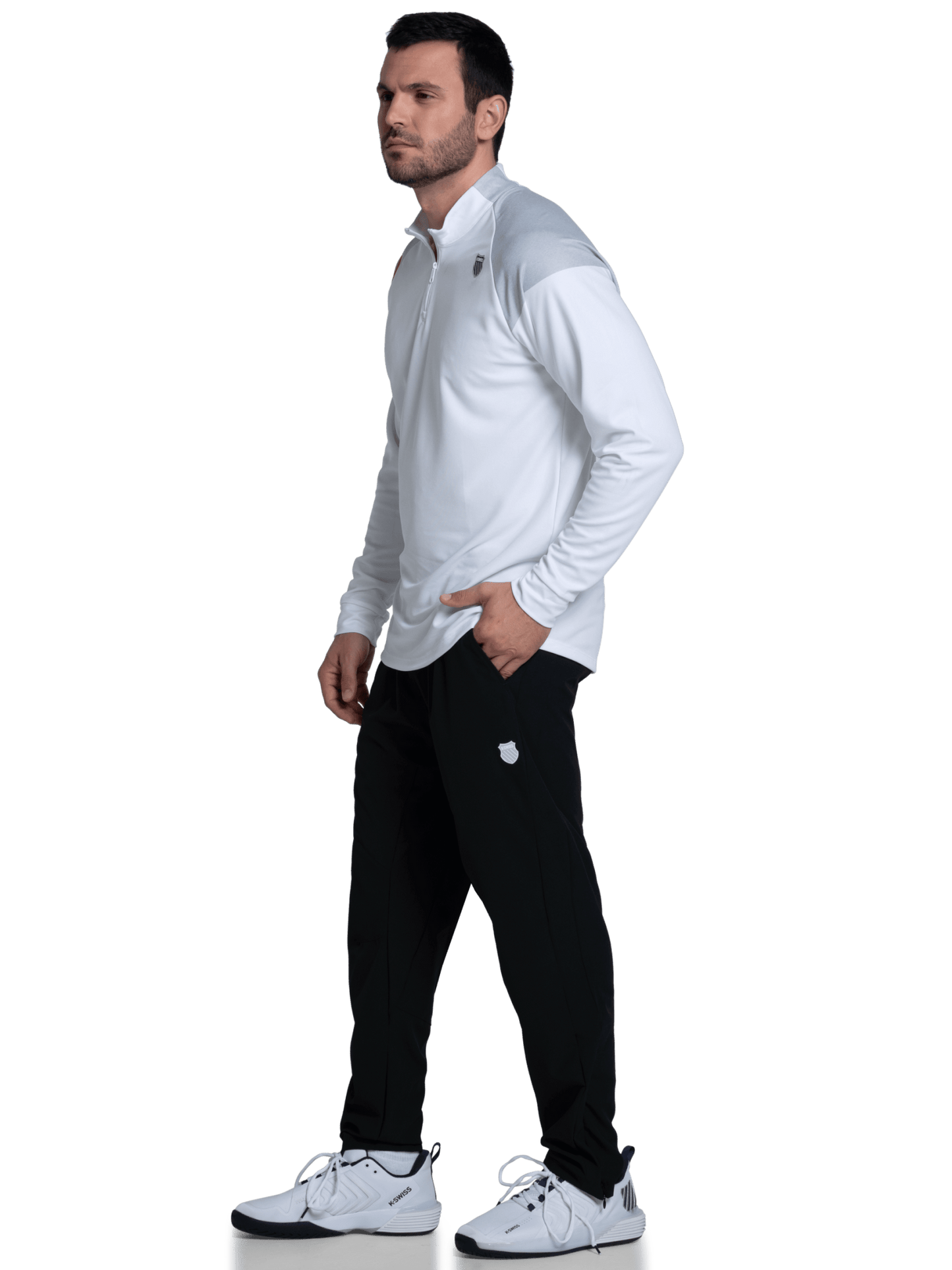 SIDELINE 1/4 ZIP L/S | K-Swiss
